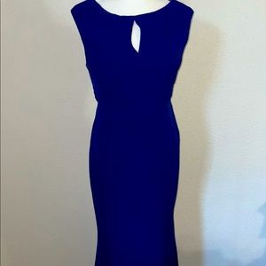 Long royal blue dress